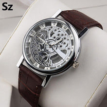 Vintage Skeleton Leather Wristwatch